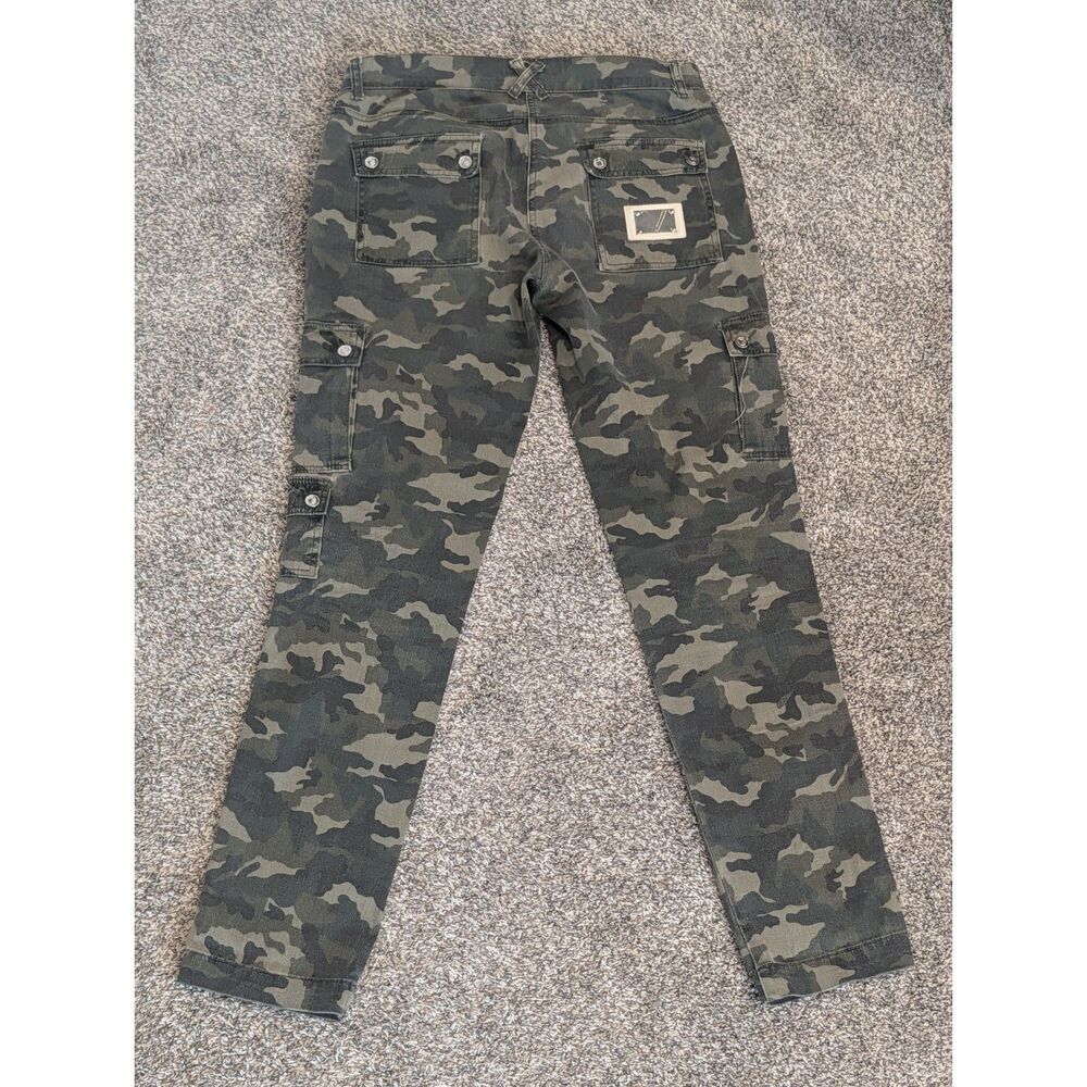 Venus Women’s Size 6 Camo Cargo Pants Green Y2K Utility Straight Leg